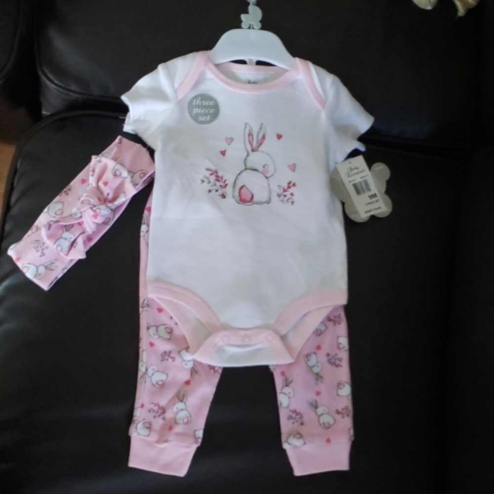 NWT 3 piece baby girl outfit